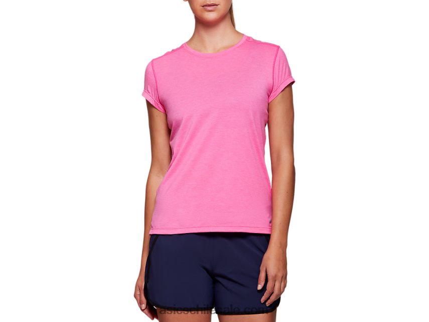 mujer Asics top de manga corta dorai R8N4464054 brezo rosa brillante