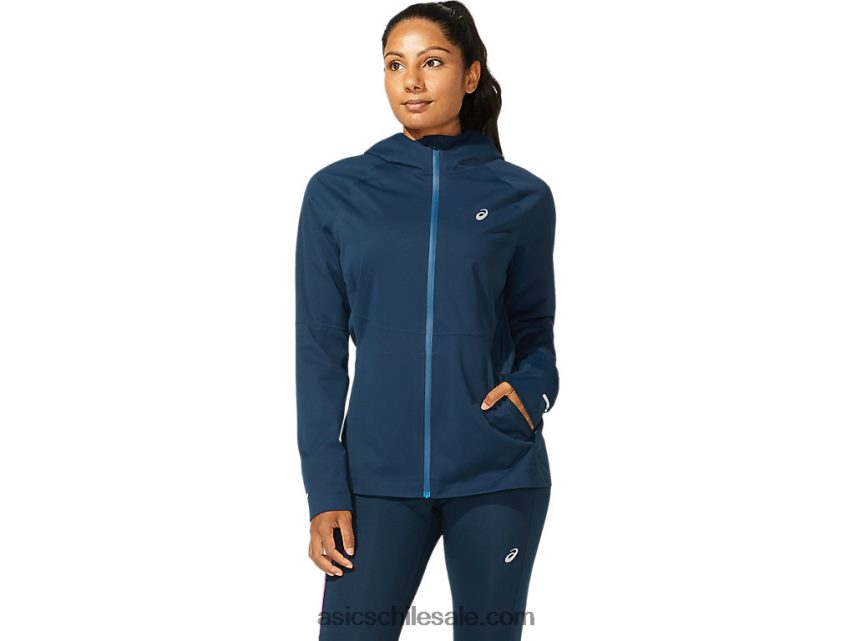 mujer Asics acelerar la chaqueta R8N4464050 azul francés
