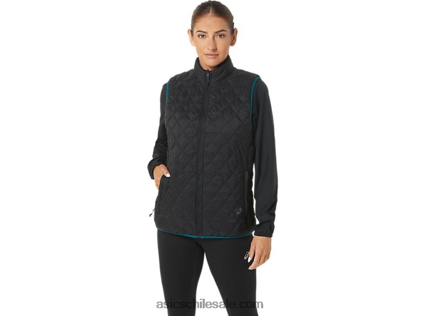 mujer Asics chaleco con aislamiento inverso R8N4462750 rendimiento negro/pino aterciopelado