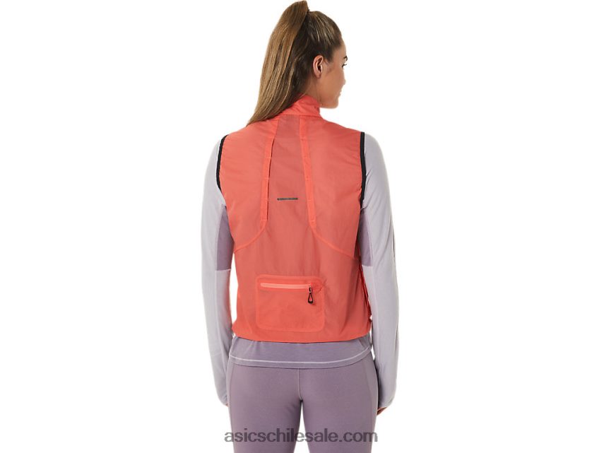 mujer Asics chaleco plegable metarun R8N4462502 papaya