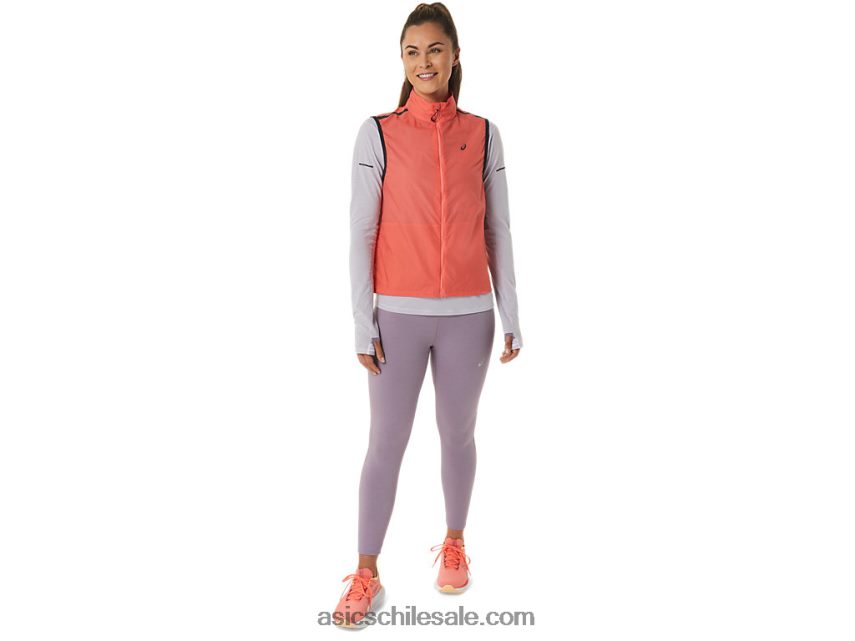 mujer Asics chaleco plegable metarun R8N4462502 papaya