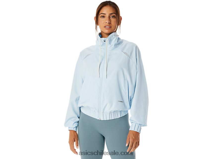 mujer Asics chamarra tejida actibreeze nagino R8N4462236 cielo