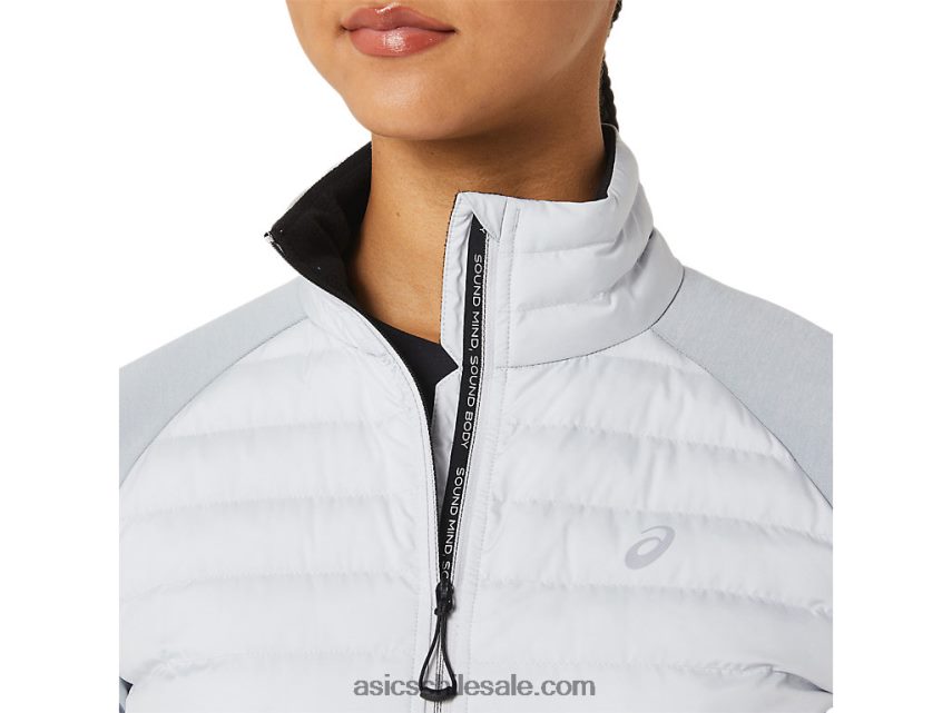 mujer Asics chaqueta de correr de invierno R8N4462827 brezo gris glaciar