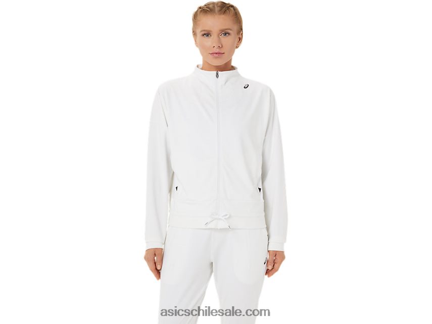 mujer Asics chaqueta de tenis R8N4463286 blanco brillante/negro