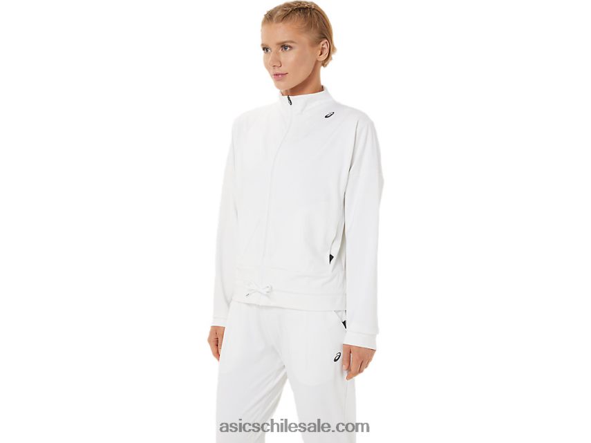 mujer Asics chaqueta de tenis R8N4463286 blanco brillante/negro
