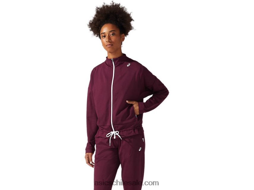 mujer Asics chaqueta de tenis R8N4463815 Marte profundo/blanco brillante