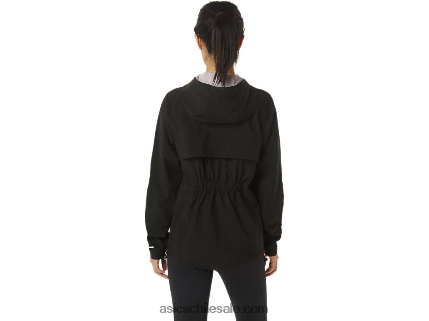 mujer Asics chaqueta impermeable R8N4463334 rendimiento negro/rosa apenas