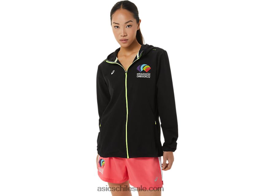 mujer Asics chaqueta lista wch R8N4463222 rendimiento negro