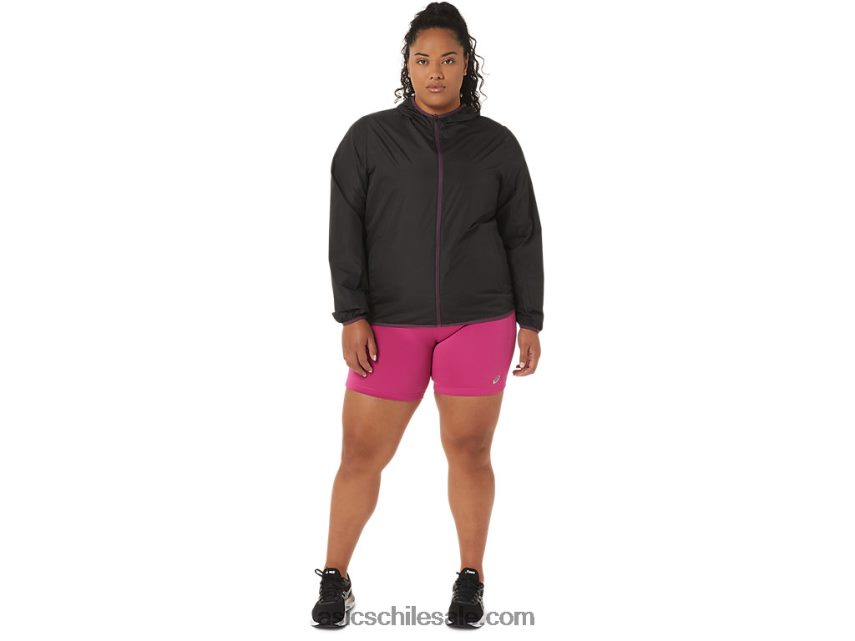 mujer Asics chaqueta plegable R8N4463358 rendimiento negro/ciruela profunda
