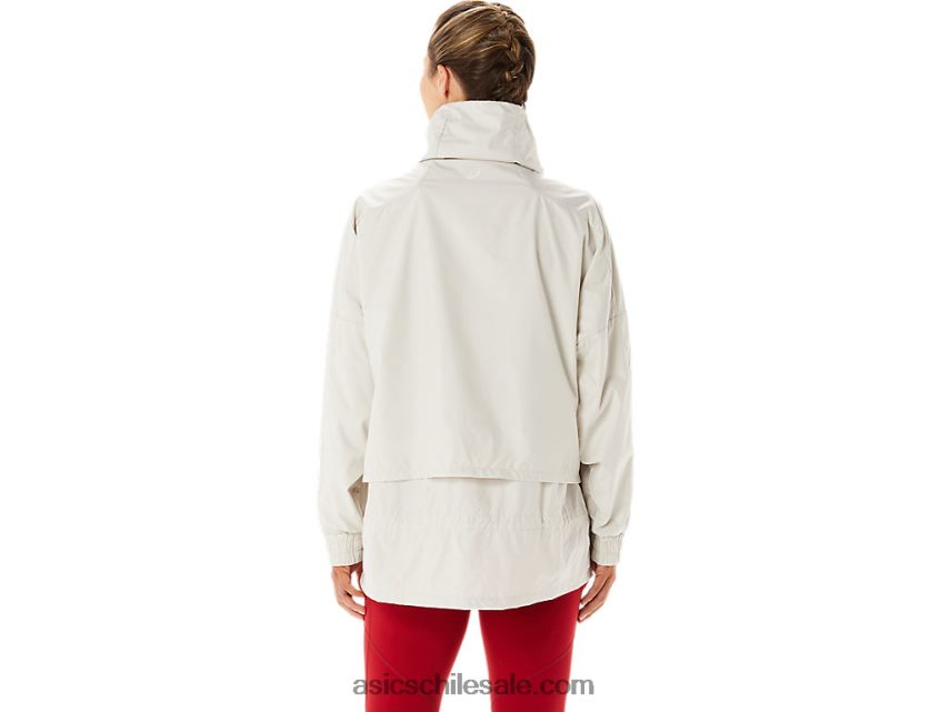 mujer Asics chaqueta tejida movekoyo R8N4462776 humo gris