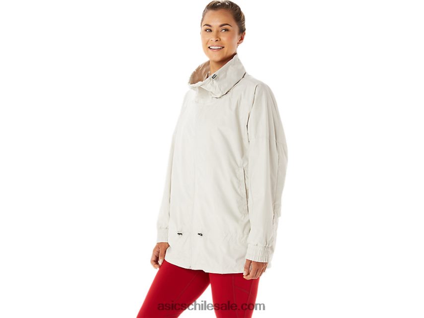 mujer Asics chaqueta tejida movekoyo R8N4462776 humo gris