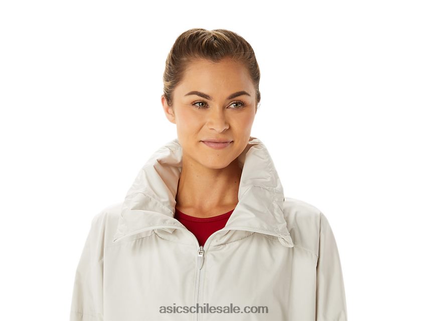 mujer Asics chaqueta tejida movekoyo R8N4462776 humo gris