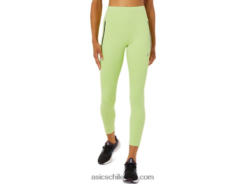 mujer Asics apretado de cintura alta de carrera R8N4463335 verde lima