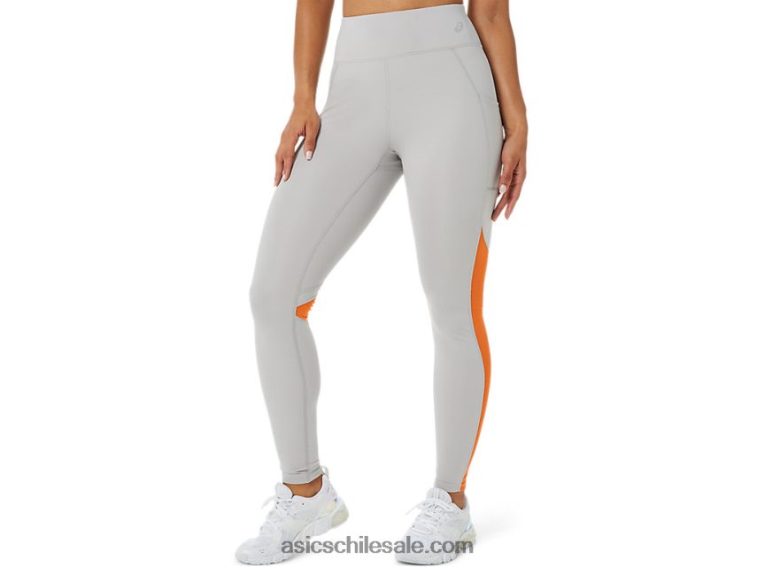 mujer Asics bloque de malla apretado R8N4463406 gris ostra