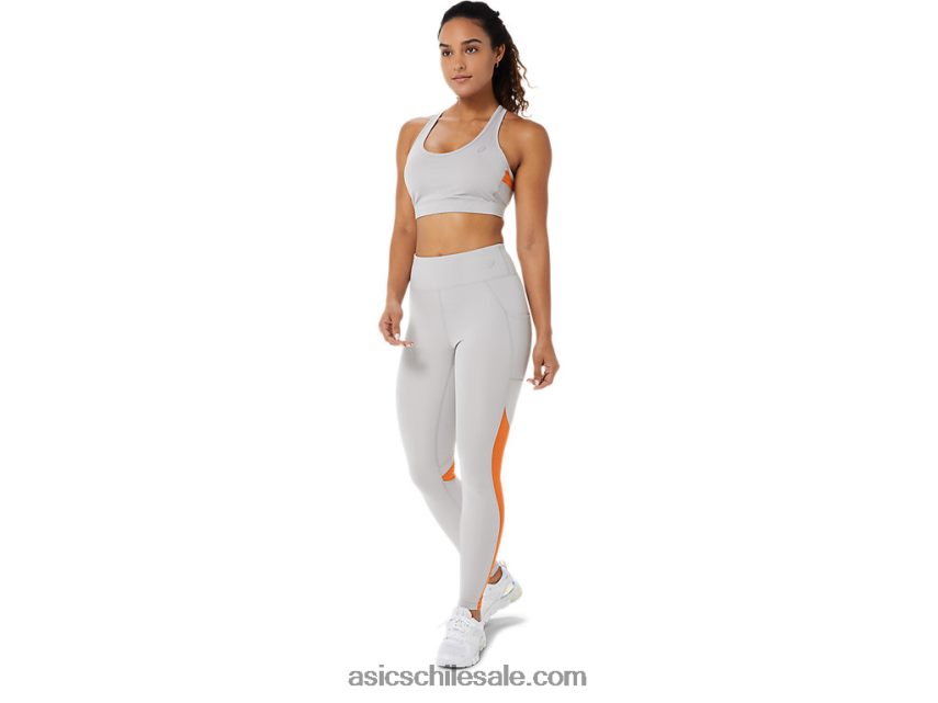 mujer Asics bloque de malla apretado R8N4463406 gris ostra