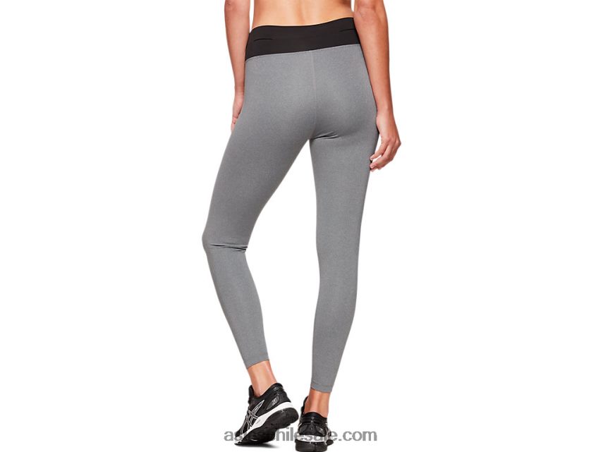 mujer Asics fuerte R8N4464139 jaspeado gris oscuro/negro