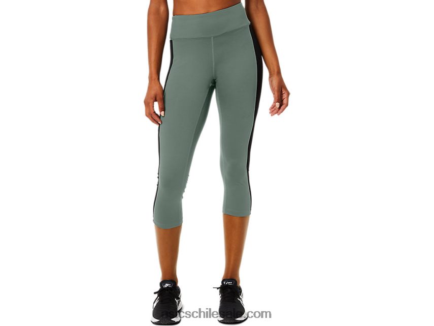 mujer Asics kate bolsillo capri R8N4462160 hiedra