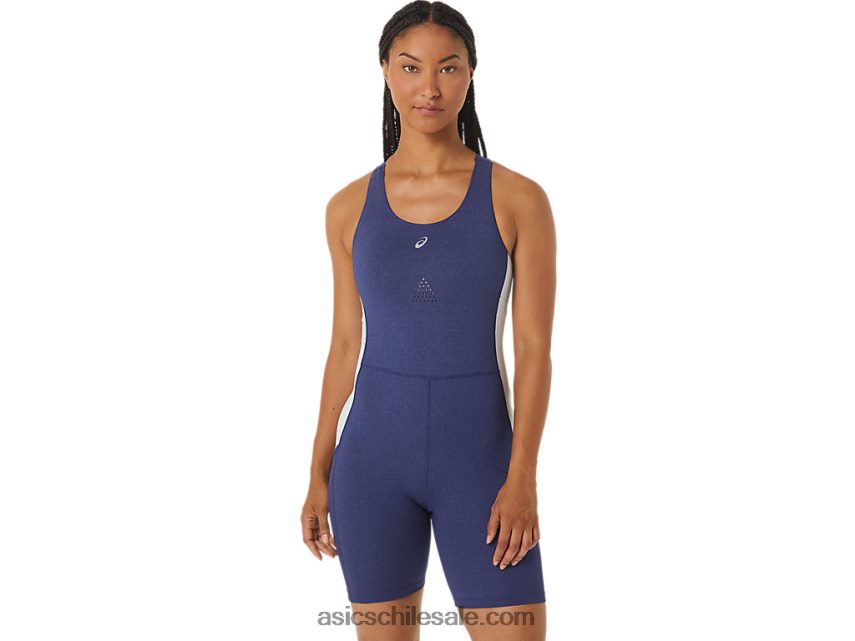 mujer Asics leotardo nagino run R8N4462246 azul índigo jaspeado/cielo