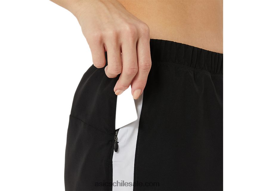 mujer Asics 3 en corto listo para usar R8N4462909 rendimiento en blanco y negro