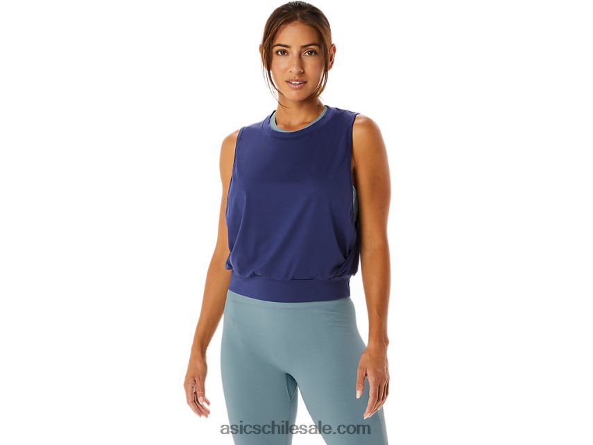 mujer Asics blusa sin mangas nagino flex R8N4462145 azul índigo