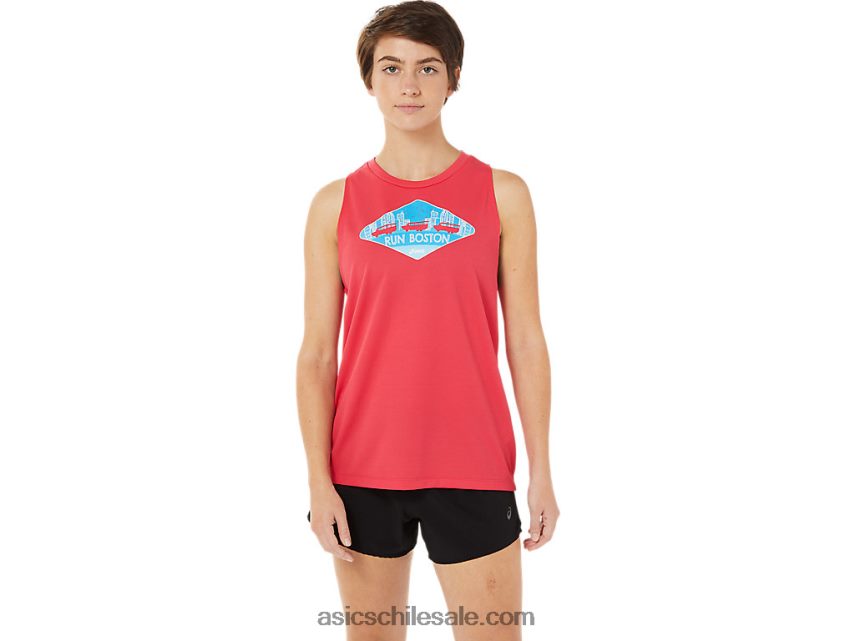 mujer Asics bos rs tanque i R8N4463714 píxel rosa