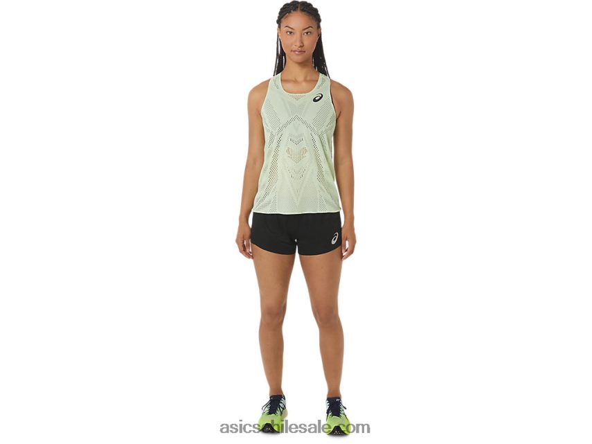 mujer Asics camiseta de jacquard actibreeze R8N4462226 susurro verde