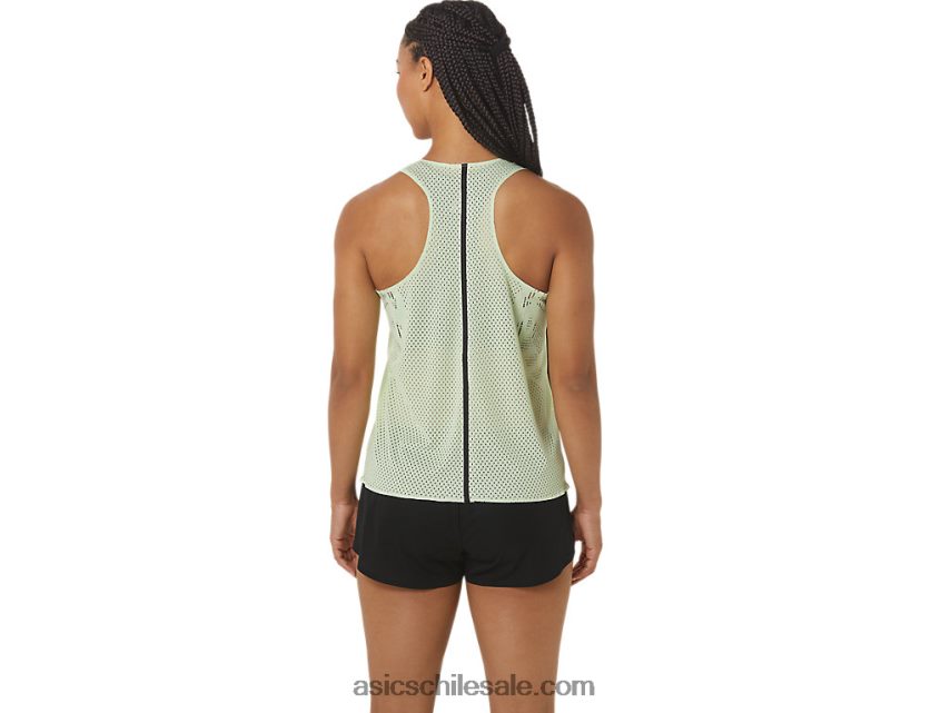 mujer Asics camiseta de jacquard actibreeze R8N4462226 susurro verde