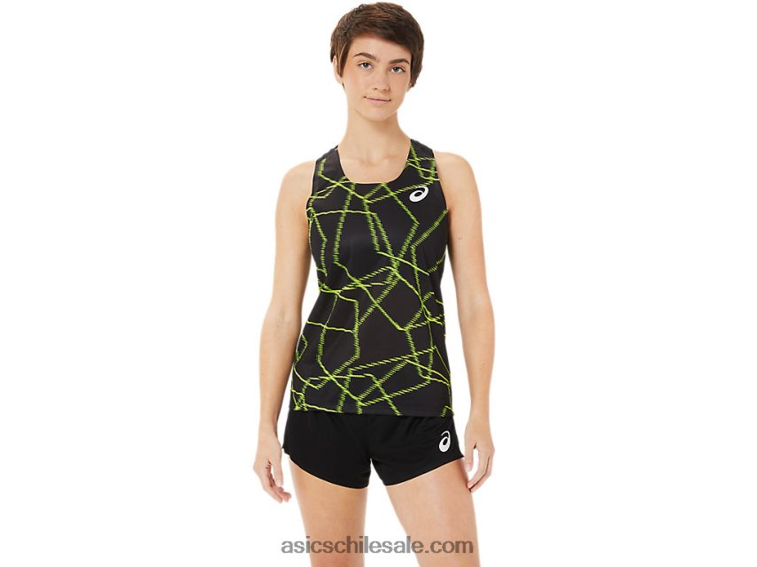 mujer Asics camiseta de malla ligera R8N4463405 rendimiento negro