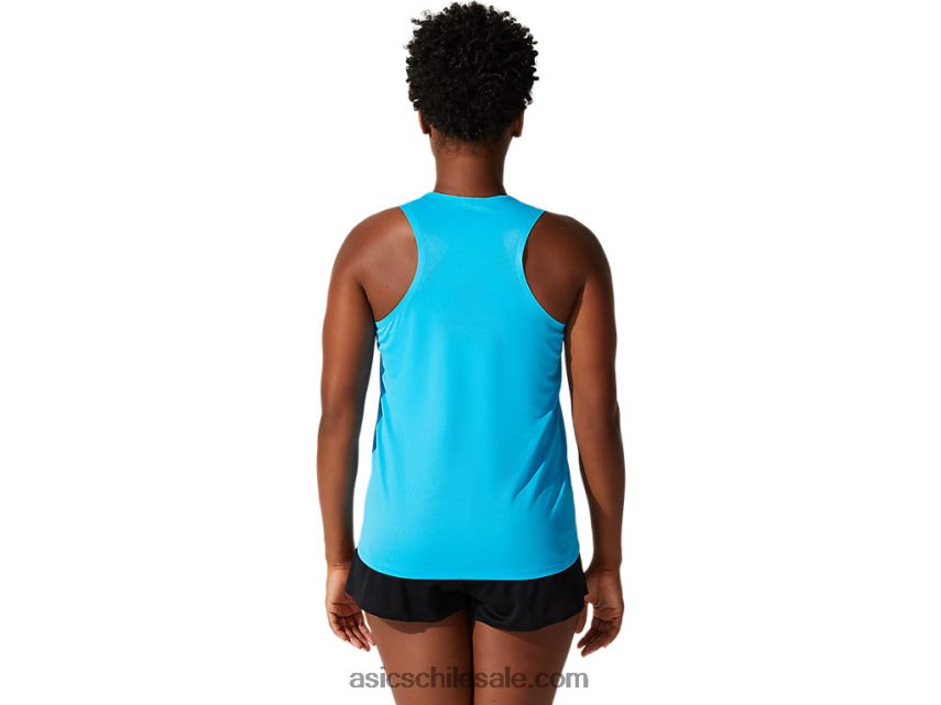 mujer Asics camiseta de malla ligera R8N4464075 agua digital