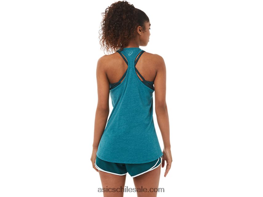 mujer Asics filosofía racerback R8N4462828 brezo de pino de terciopelo