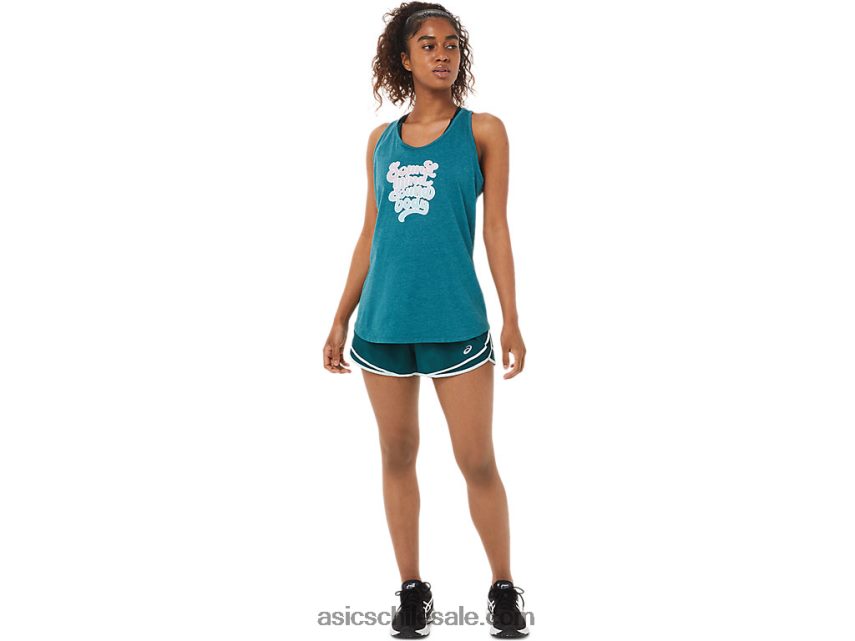 mujer Asics filosofía racerback R8N4462828 brezo de pino de terciopelo