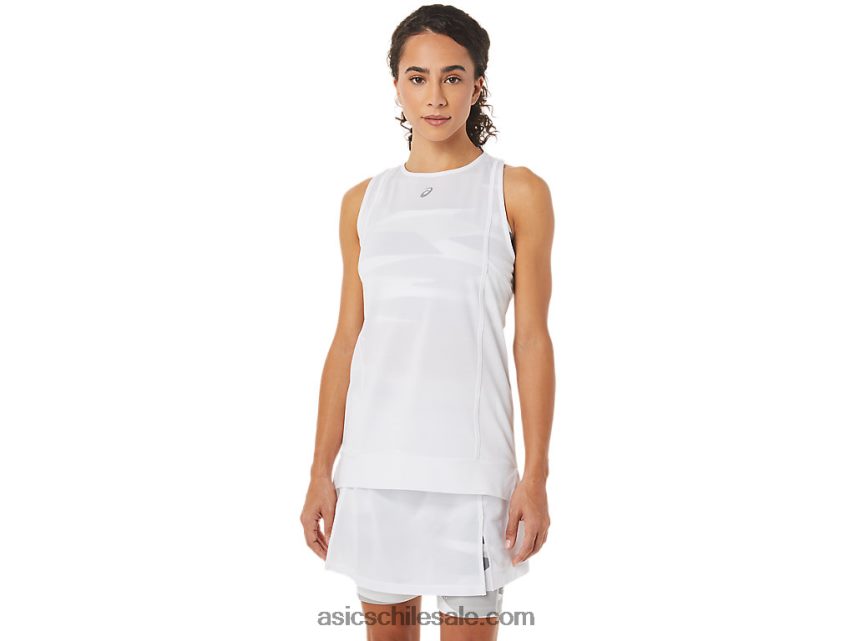 mujer Asics nuevo tanque fuerte 92 R8N4463279 blanco brillante