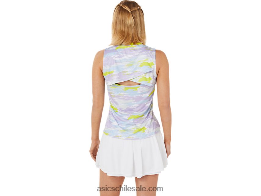 mujer Asics partido gráfico tanque R8N4463494 murasaki