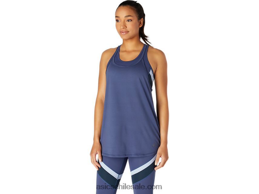 mujer Asics tanque R8N4463750 trueno azul