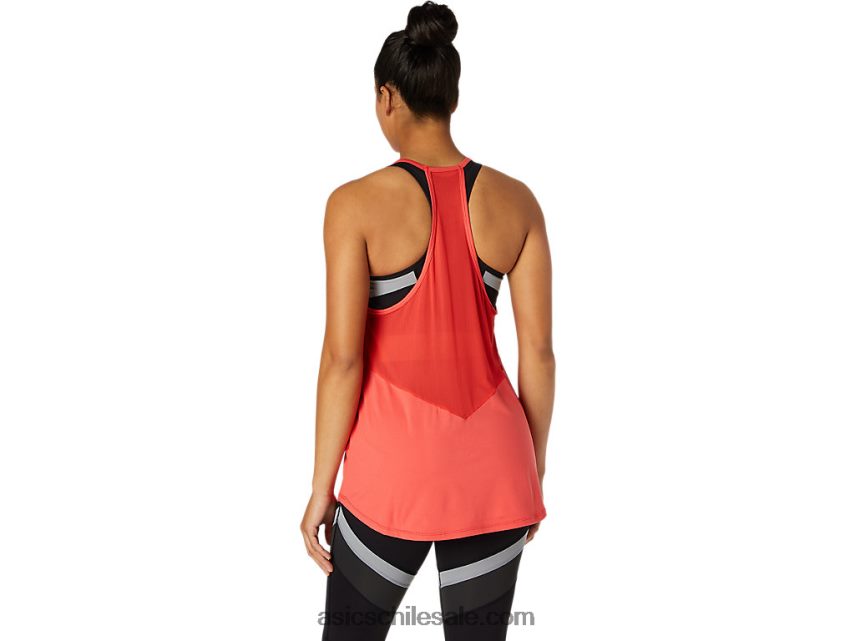 mujer Asics tanque R8N4463775 Toronja rosa