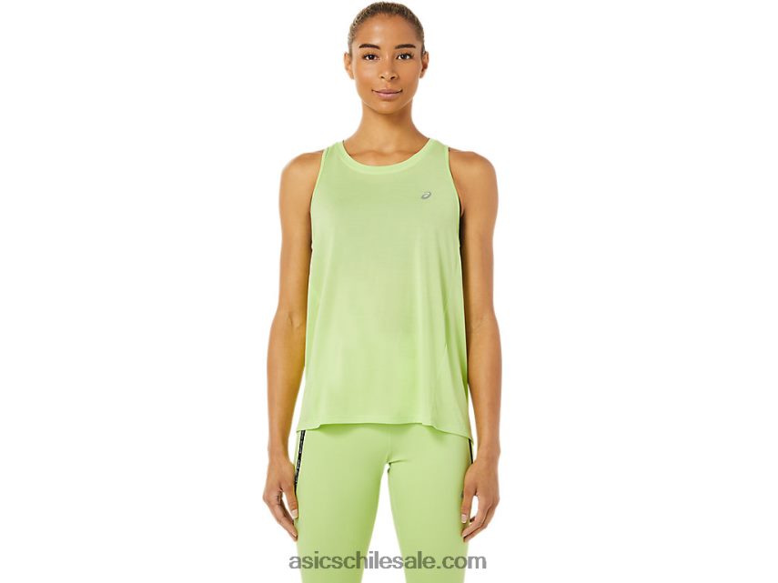 mujer Asics tanque de carreras R8N4463343 verde lima