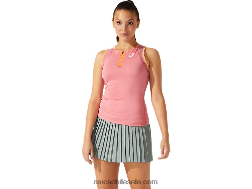 mujer Asics tanque de coincidencia R8N4463931 pétalo de durazno