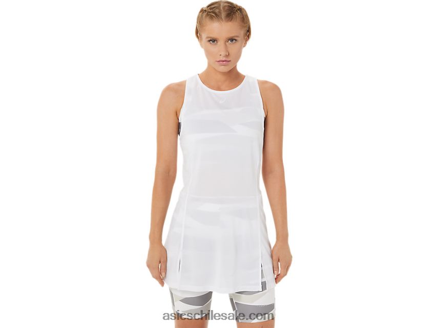 mujer Asics nuevo vestido fuerte 92 R8N4463283 blanco brillante