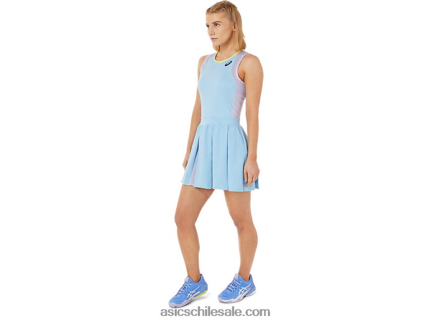 mujer Asics vestido de partido R8N4463504 cielo ártico