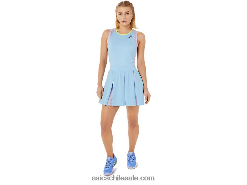 mujer Asics vestido de partido R8N4463504 cielo ártico