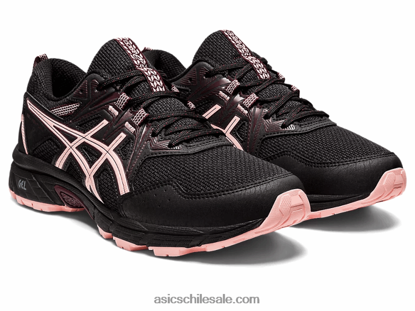 mujer Asics empresa de gel 8 R8N4462873 negro/rosa escarchado