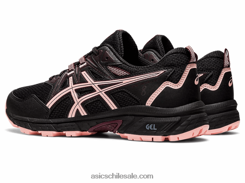 mujer Asics empresa de gel 8 R8N4462873 negro/rosa escarchado