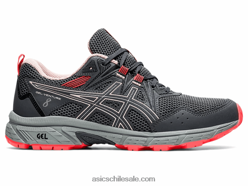 mujer Asics empresa de gel 8 R8N4463429 gris portador/melocotón jengibre