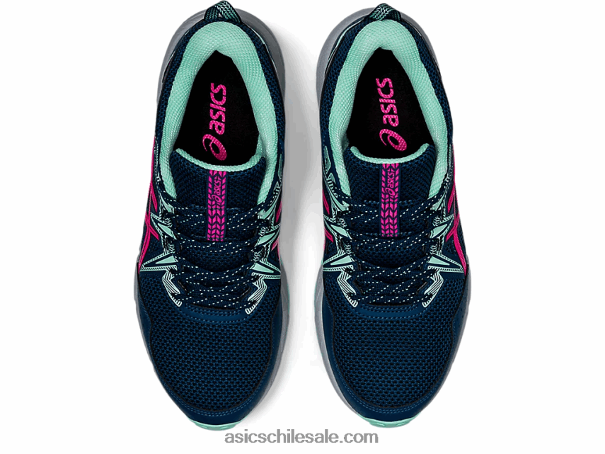 mujer Asics empresa de gel 8 R8N4463873 mako azul/rosa glo