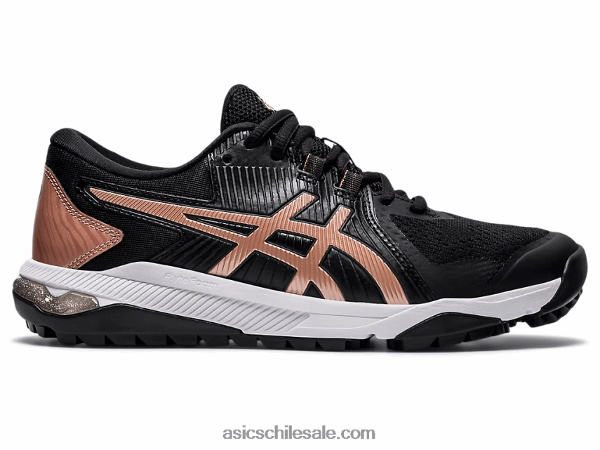 mujer Asics deslizamiento de curso de gel R8N4464056 negro/oro rosa
