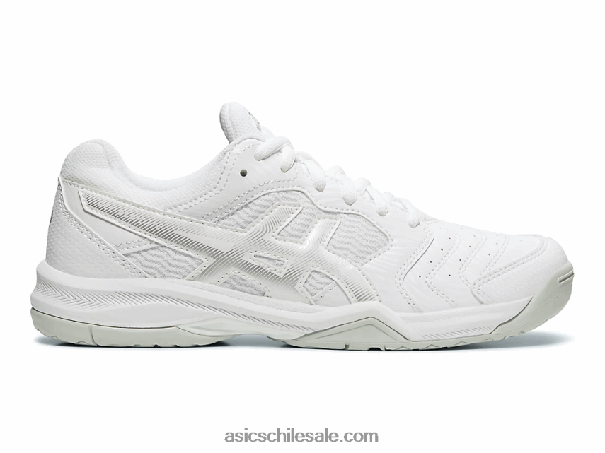mujer Asics gel dedicado 6 R8N4462592 plata blanca