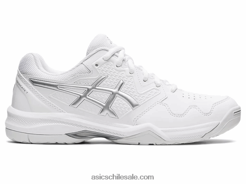 mujer Asics gel dedicado 7 R8N4463768 blanco/plata pura