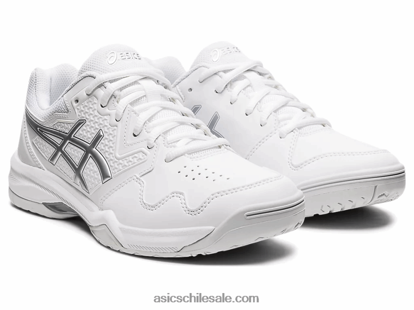 mujer Asics gel dedicado 7 R8N4463768 blanco/plata pura