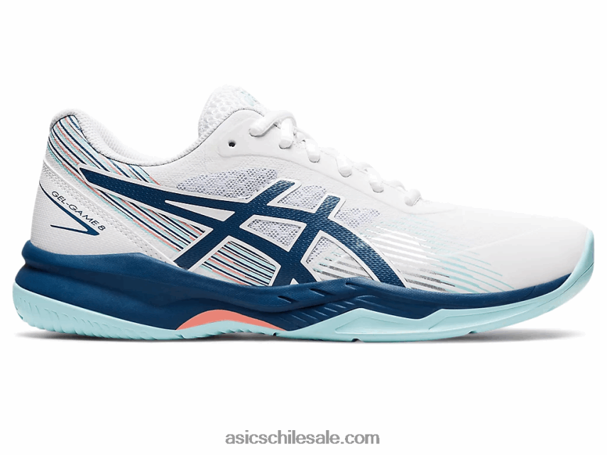 mujer Asics juego de gel 8 R8N4463532 blanco/índigo claro