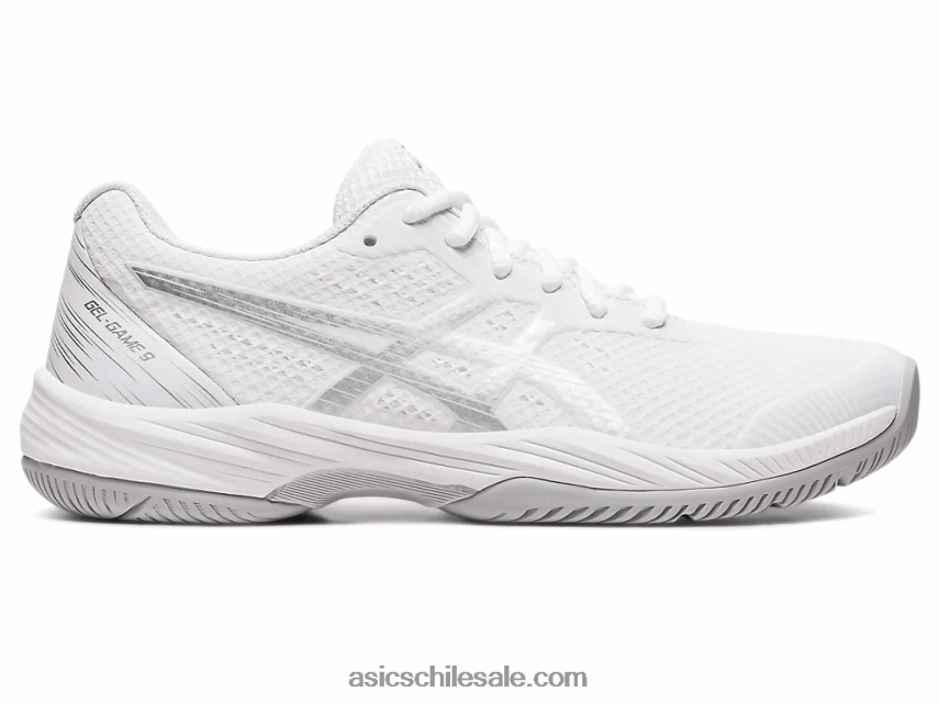 mujer Asics juego de gel 9 R8N4462417 blanco/plata pura